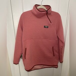 LL Bean Women's Airlight Knit Asymmetrical Quarter-Zip Tunic Size Small